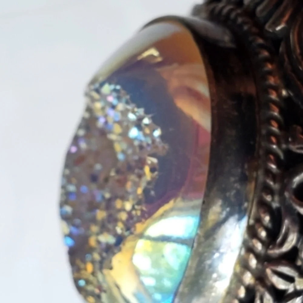 Women's Drury Quartz Silver Look‎ Ring Size 6-1/2 NWT